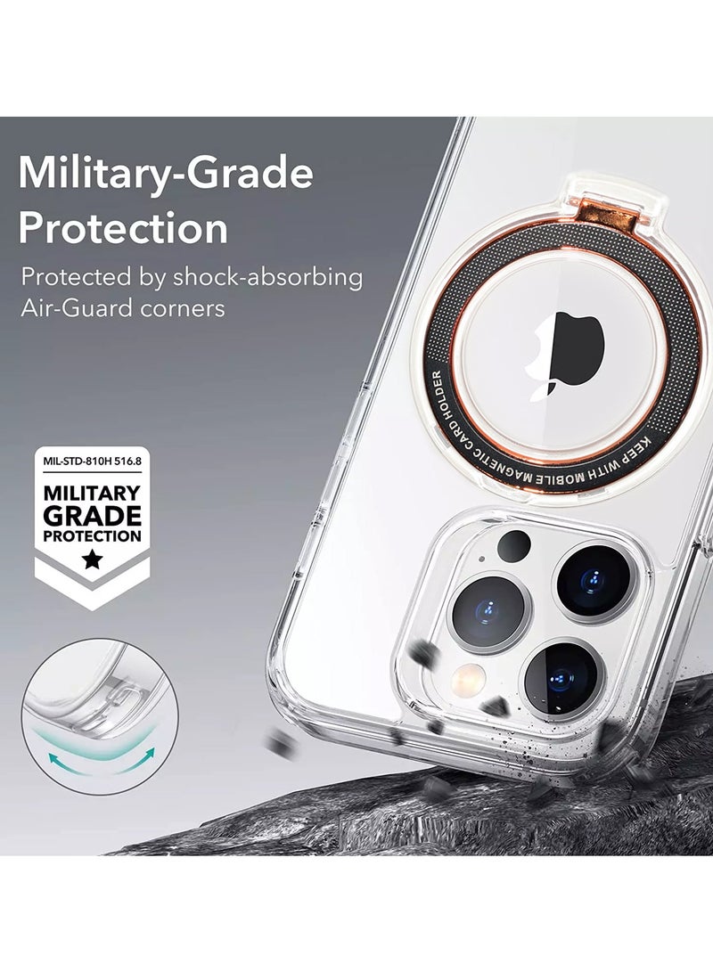 Wtech Magsafe and Finger Grip Slim Thin TPU Case Cover For Apple iPhone 15 Pro Max 2023 Clear - Image 4