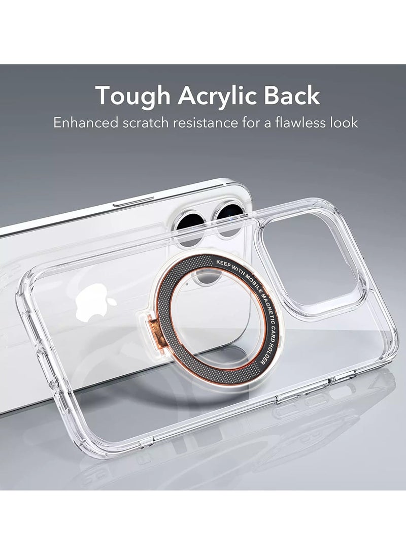 Wtech Magsafe and Finger Grip Slim Thin TPU Case Cover For Apple iPhone 15 Pro Max 2023 Clear - Image 5