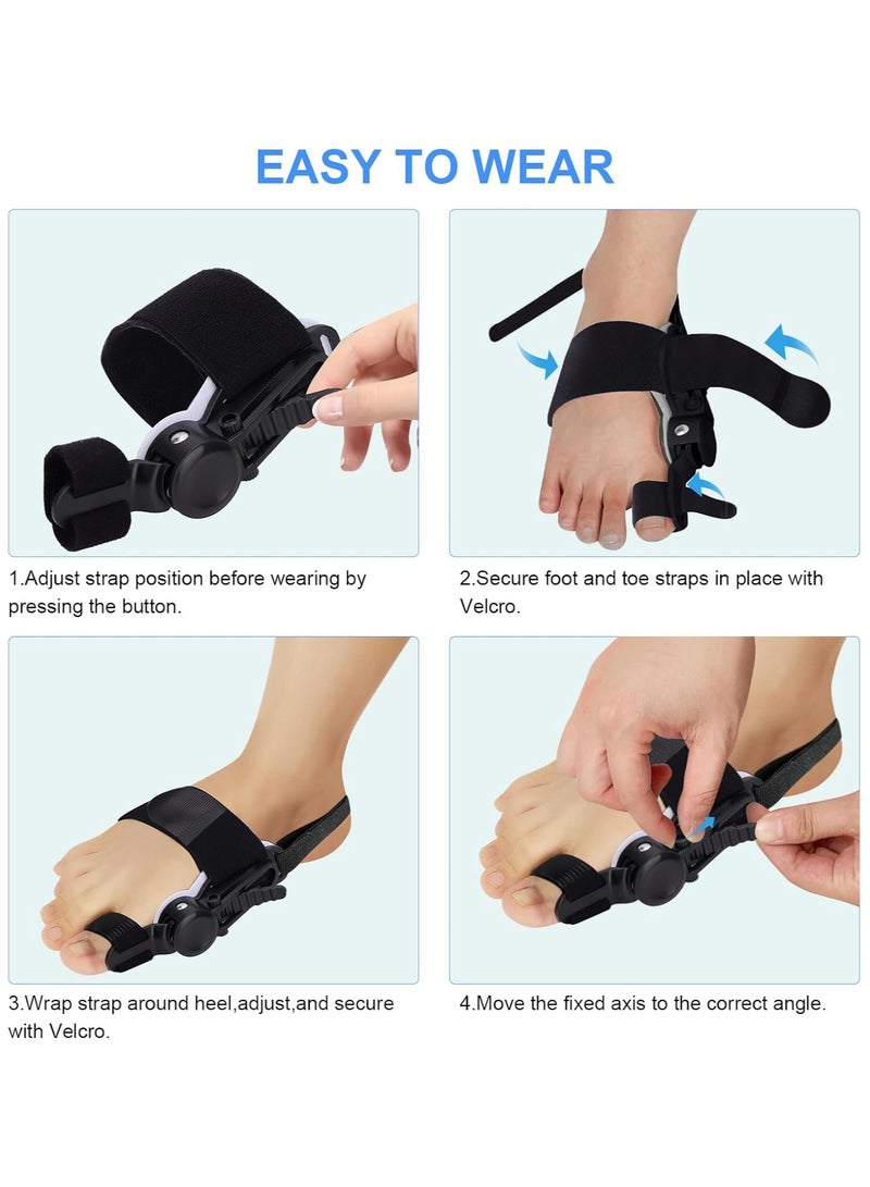 Generic Bunion Corrector for Women, Bunion Corrector for Women Men, Adjustable Big Toe Straightener with Silicone Pad and Anti-Slip Strap, Comfortable Bunion Fix Device for Right/Left Feet  - Image 5