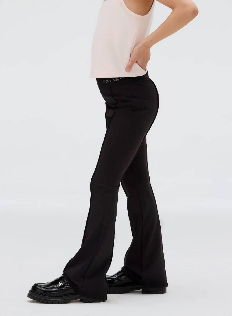 Calvin Klein Jeans Flared Punto Milano Trousers - Image 3