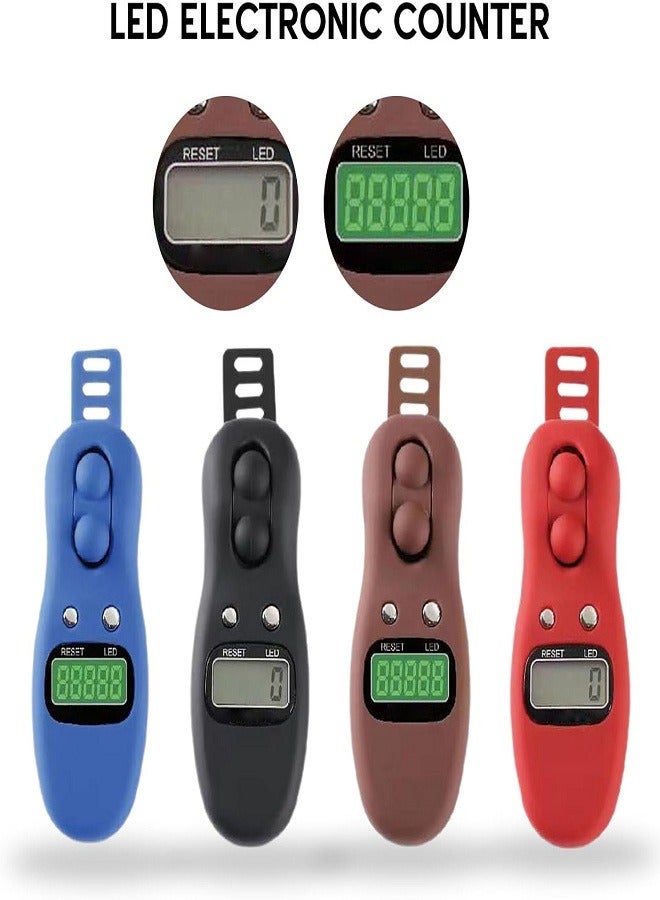 Large Digital LCD Display, Electronic Finger Counter Hand Counter, Prayer Counters for Meditation, Yoga, Stress Relief, Reset Beads, Meditation Tool, Relaxation Accessories, Prayer Aid, Neck Stress Relief