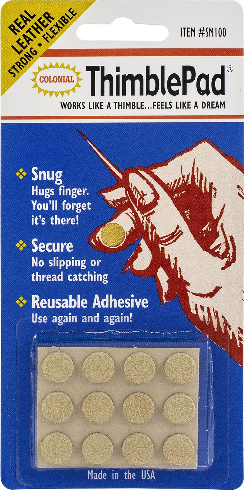 ColonialNeedleThimblePad12PackSM1003Pack3