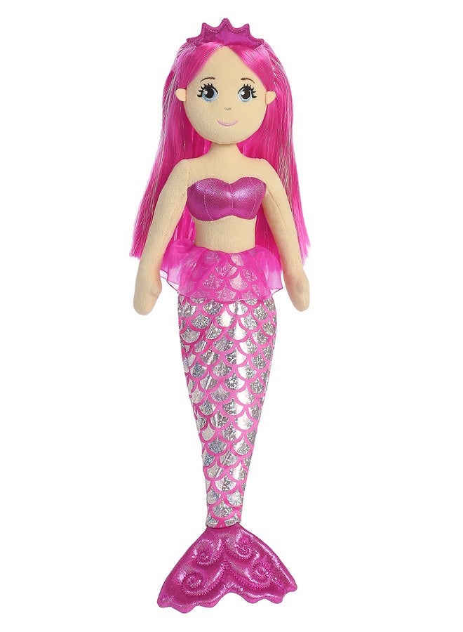 AURORA دمية غارنيت المحشوة بألوان البحر المتلألئة من أورا - لعبة خيالية - رفقاء سحريين - وردي 18 بوصة - Image 1