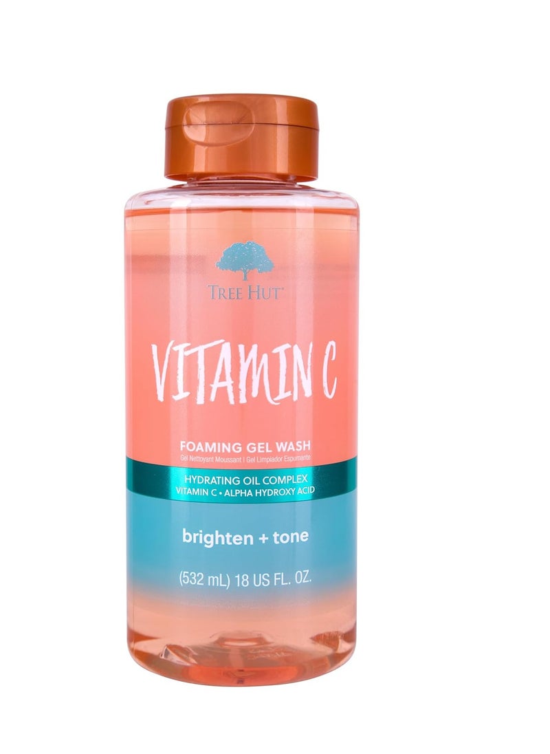 Tree Hut Tree Hut Vitamin C Nourishing & Moisturizing Foaming Gel Wash, 18 oz.  - Image 1