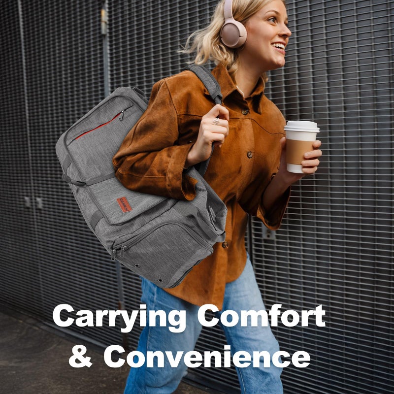 Canway 65L Foldable Duffle Bag with Shoes Compartment, Water-Resistant Packable Travel Duffel for Gym, Weekend Trips, Lightweight Carry on Luggage for Men & Women - Image 3