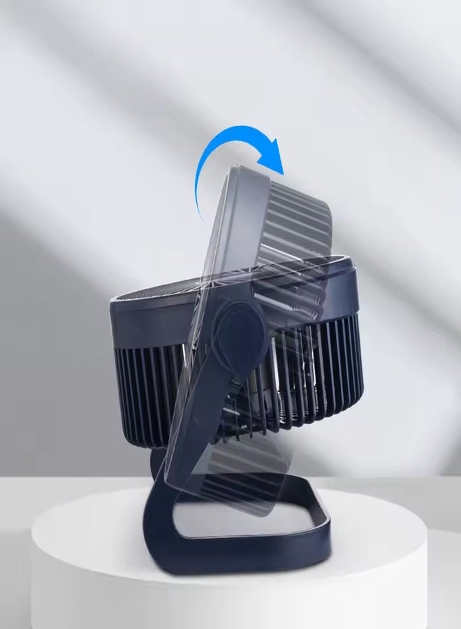 مروحة كهربائية صغيرة قابلة للتعديل بكابل USB ،  للمكتب ، للطلاب ، للاب توب ( ليست شحن ) - Image 3