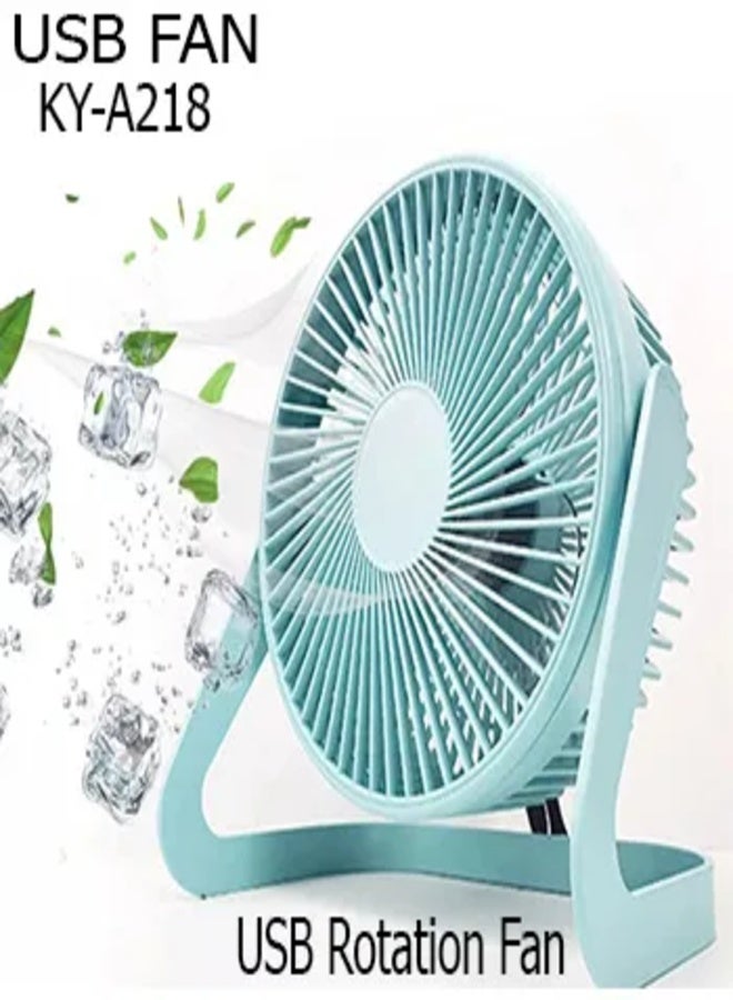 مروحة كهربائية صغيرة قابلة للتعديل بكابل USB ،  للمكتب ، للطلاب ، للاب توب ( ليست شحن ) - Image 5