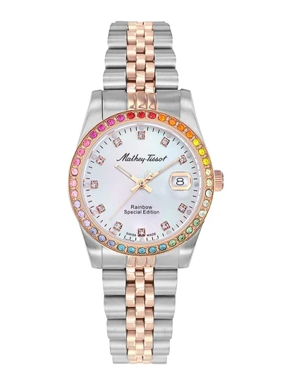 Mathey-Tissot Mathy Quartz White Dial Ladies Watch D809BQI