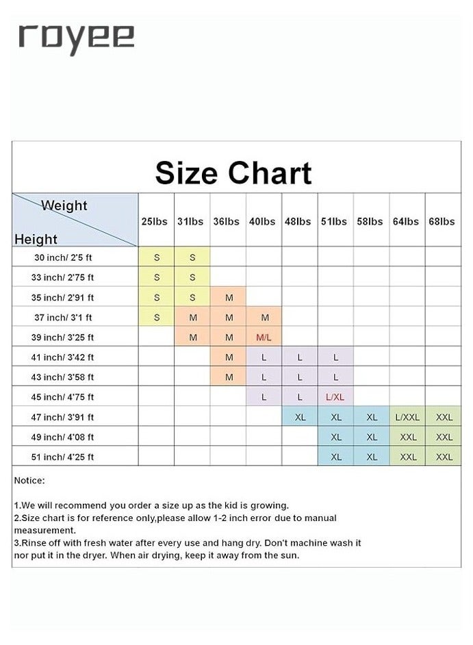 Royee Summer New Children's long sleeved one-piece swimsuit, Outdoor Quick Drying Sun Protection Swimsuit, Small and Medium-sized Children's Jellyfish Suit, Suitable for Boys and Girls Aged 3-12 - Image 5