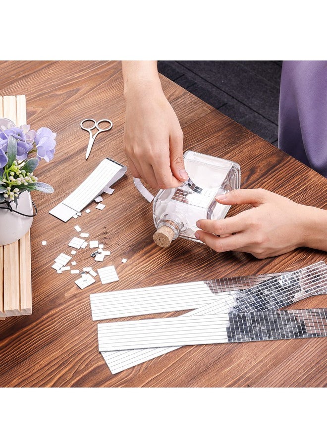 PP OPOUNT PP OPOUNT 4720 PCS Disco Ball Tiles, 5 x 5 mm Self-Adhesive Mirror Tiles for DIY Disco Balls, Mini Glass Tiles for Art Collage, Indoor Outdoor Craft Decoration(Silver)  - Image 5