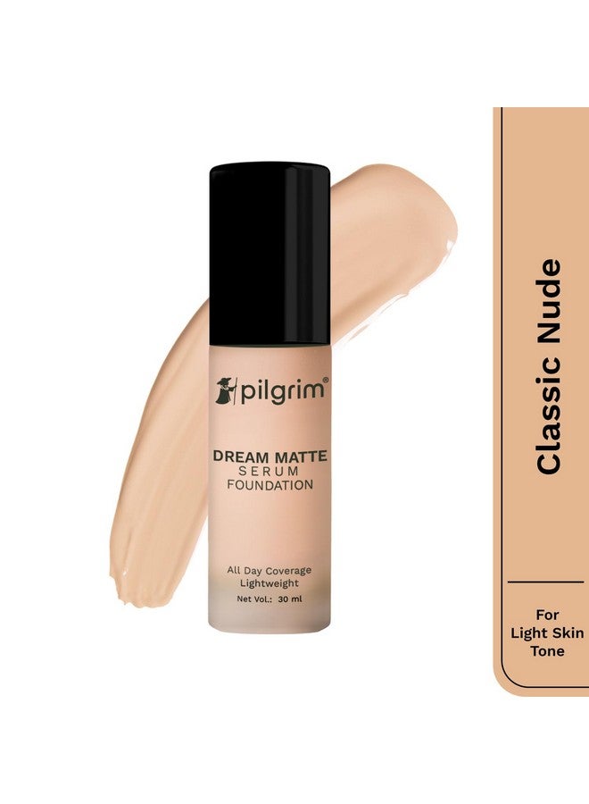 PILGRIM Medium Classic Nude Serum Liquid Foundation, Matte & Poreless,30 Ml | Foundation For Face Make Up Infused |Water-Resistant,All Day Coverage|All Skin Types - Image 2