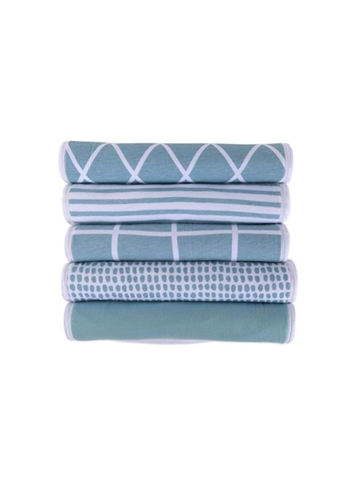 Moro Moro Rectangular Muslin Burp Towel – 100% Organic Cotton, Ultra-Absorbent & Breathable - Image 4