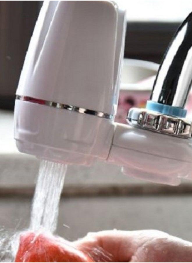 ماركة غير محددة Kitchen Hi-Tech Activated Carbon Faucet Water Filter White/Silver 14 x 11centimeter  - Image 2