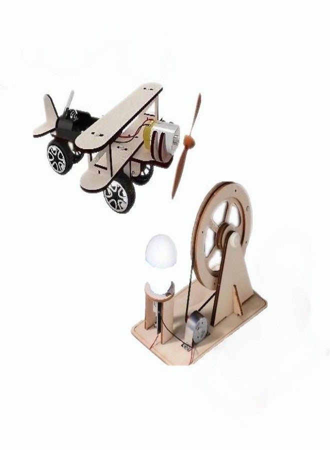 2pcs, Kits for Kids Age 8-10, Science Building Project Craft for 8-13, Model Car Kit, STEM Toys for Boys Girls Age 8-12, Wooden 3D Puzzles, Birthday Gifts for 6 7 8 9 10 11 12 13 Year Old - Image 5