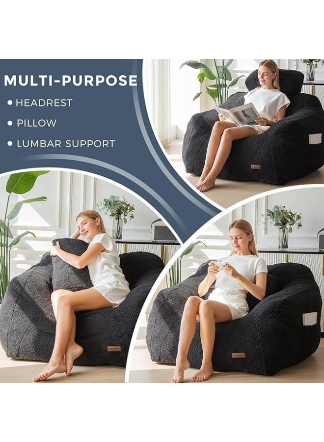 Poppins Home Poppins HOME Bean Bag Chair with Pillow  - Image 4