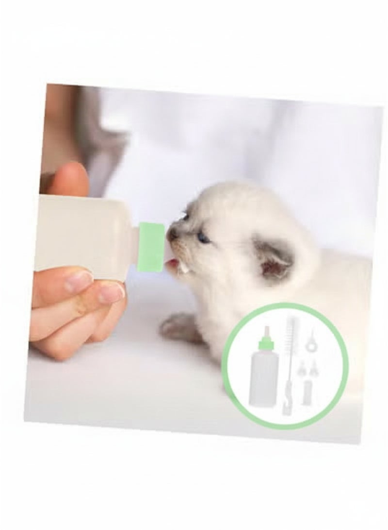 A.M Pet Feeding Bottle Kit Kitten Bottles Kitten Milk Replacer Puppy Milk Feeder with Replacement Puppy Feeding Bottles for Small Animals Newborn Dog and cat Nursing Supplies - Image 3
