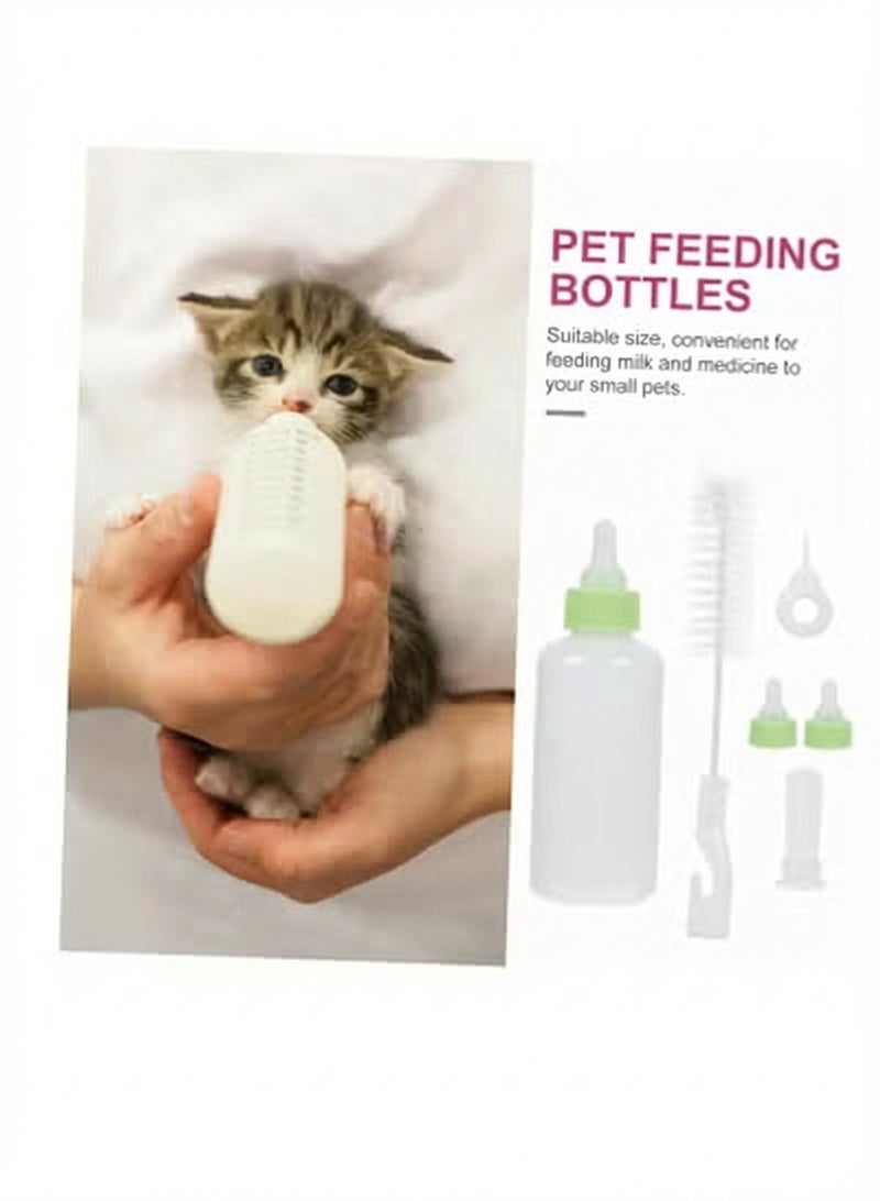 A.M Pet Feeding Bottle Kit Kitten Bottles Kitten Milk Replacer Puppy Milk Feeder with Replacement Puppy Feeding Bottles for Small Animals Newborn Dog and cat Nursing Supplies - Image 2