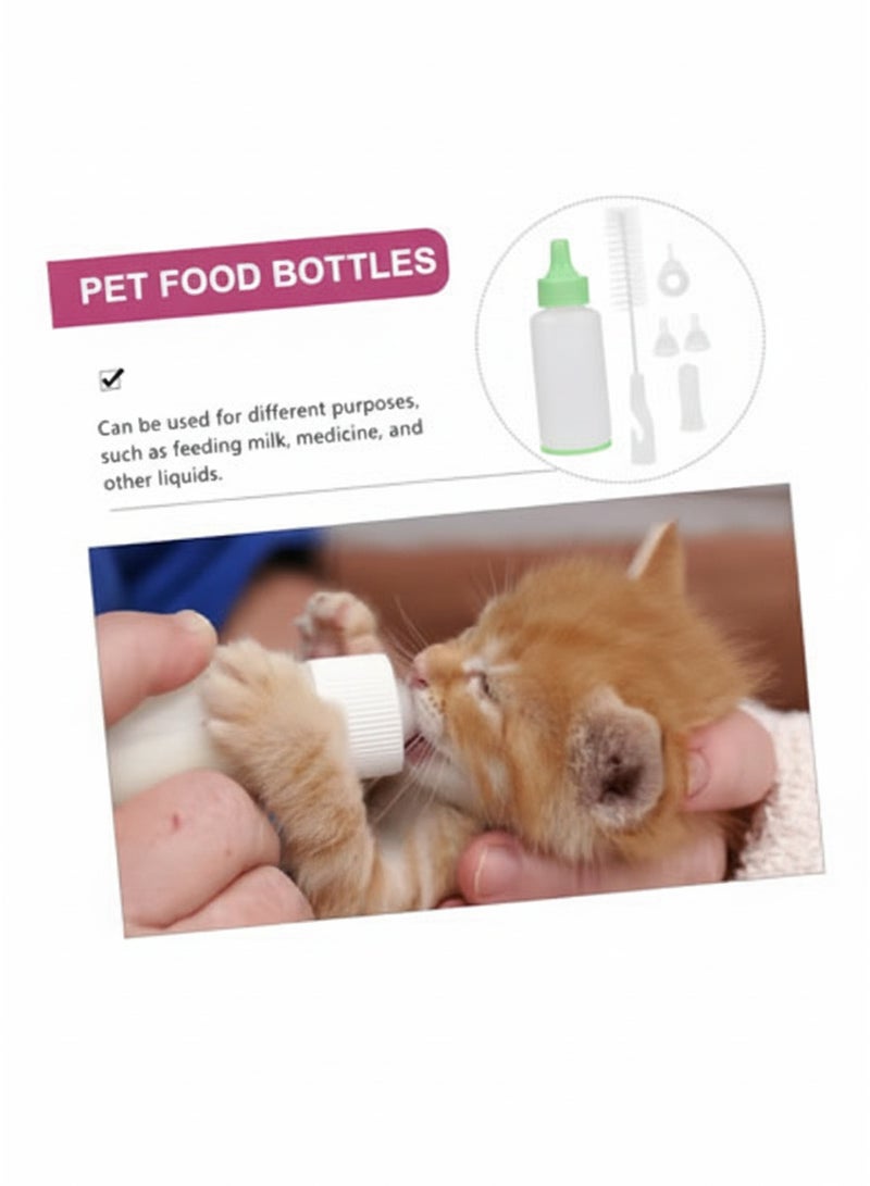 A.M Pet Feeding Bottle Kit Kitten Bottles Kitten Milk Replacer Puppy Milk Feeder with Replacement Puppy Feeding Bottles for Small Animals Newborn Dog and cat Nursing Supplies - Image 5