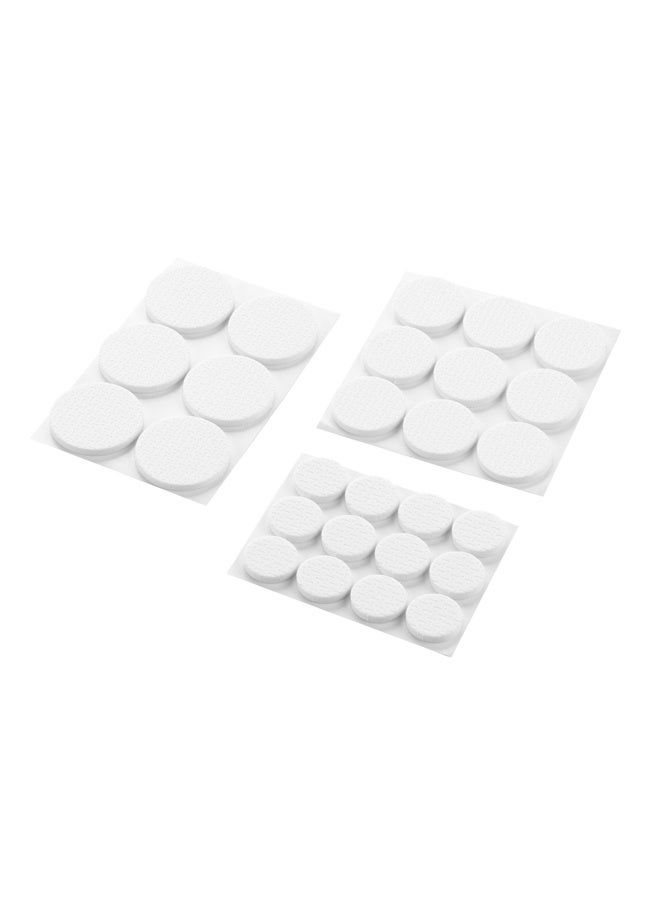 LAWAZIM Snail Non-Slip Furniture Pads - 27 Piece, Round, White - Self-Adhesive Felt Protectors for Chair and Table Legs, Hardwood Floor Protectors, Anti-Scratch, Noise-Reducing, Multi-Surface Use - Image 3