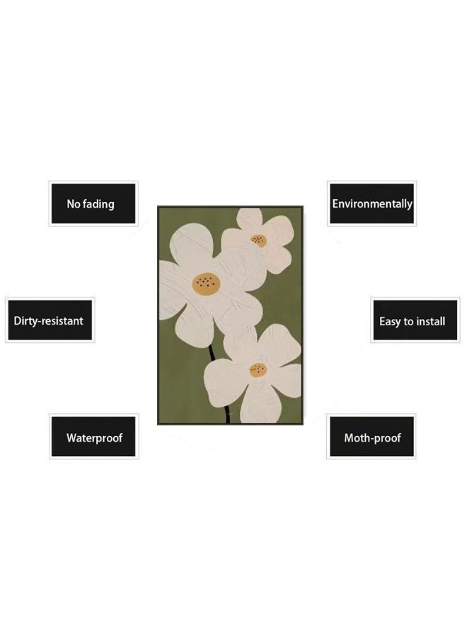 GuRiver Modern Wall Art Decoration Framed Triptych Set, Stylish Retro Decorative Painting, Punch-Free And Easy To Install, Suitable For Living Room, Bedroom, Study, Dining Room, Various Styles And Sizes - Image 3