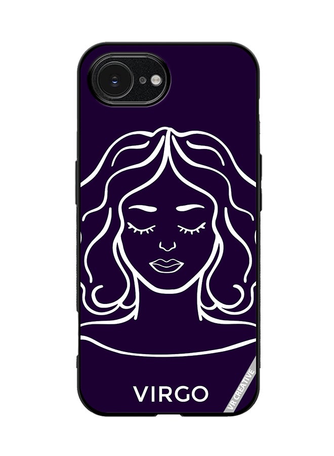 Protective Case Cover For Apple iPhone 16e Astrological Zodiac Sign Virgo Design Multicolour