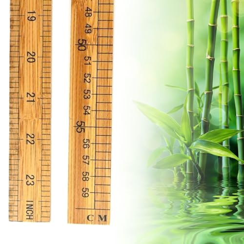 VOCUE 12Inch Wooden Ruler, Wood Measuring Ruler Double-Sided Centimeter Metric Ruler Wooden Straight Ruler for Drafting - Image 2