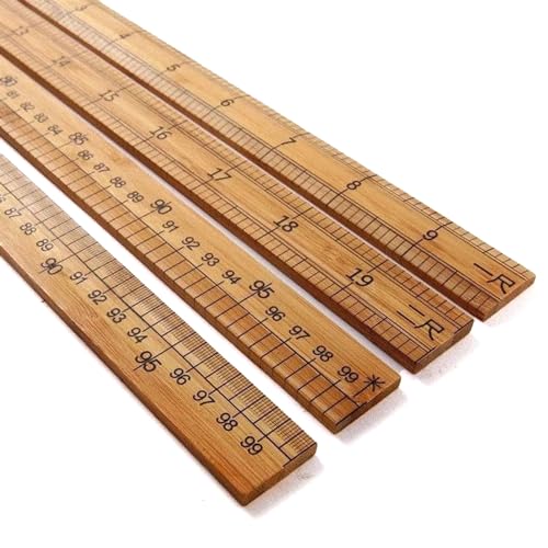 VOCUE 12Inch Wooden Ruler, Wood Measuring Ruler Double-Sided Centimeter Metric Ruler Wooden Straight Ruler for Drafting - Image 5