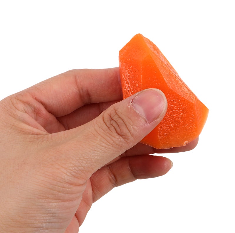 10pcs Realistic Mini Carrot Cubes - Simulation Faux Food Models For Home Kitchen Decor Party Table Settings Photography Props Diy Craft - Image 3
