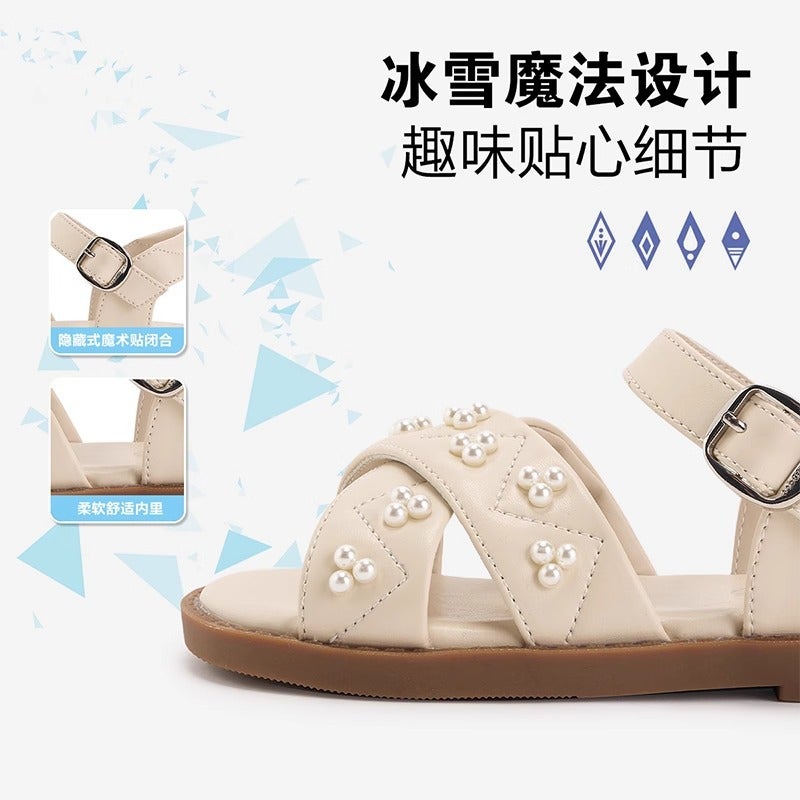 Disney Princess Elsa Girls Sandals Summer Children'S Summer Shoes Non-Slip Soft Sole Girls Casual Fashion Sandals - Image 5