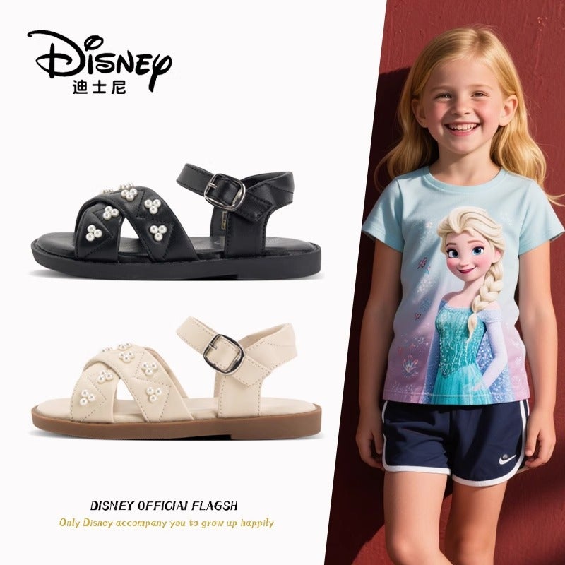 Disney Princess Elsa Girls Sandals Summer Children'S Summer Shoes Non-Slip Soft Sole Girls Casual Fashion Sandals - Image 2