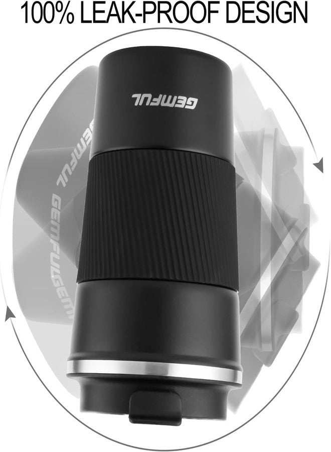 GEMFUL Travel Coffee Mug Stainless Steel Vacuum Ice and Hot Drinks Insulated Tumbler for Home Office Outdoor Works, 510ml, Black - Image 5