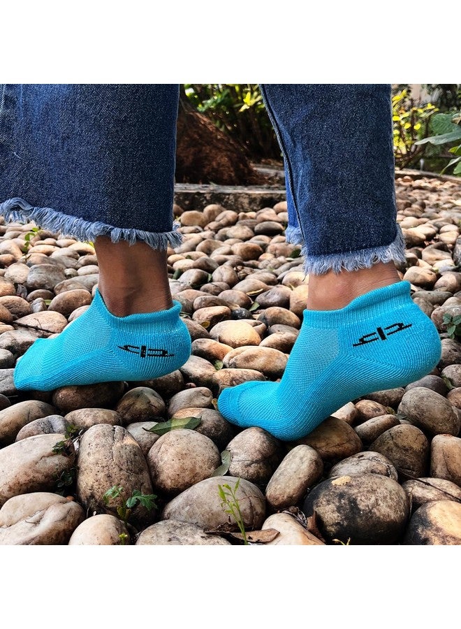 HEELIUM HEELIUM Bamboo Anklet Socks for Women|Ankle Length|Odour-Free & Breathable|Padded Base & Anti-bacterial|3X Softer than Cotton Socks, Blue  - Image 4