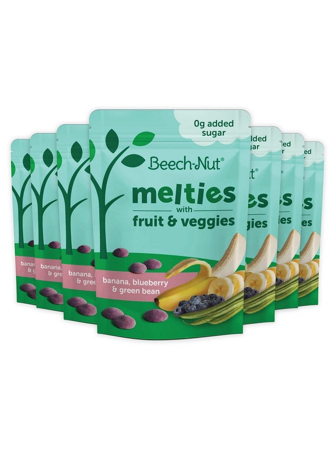 Beech-Nut Melties Baby & Toddler Snack Melts, Banana Blueberry Green Bean, 1 oz (7 Pack) - Image 1