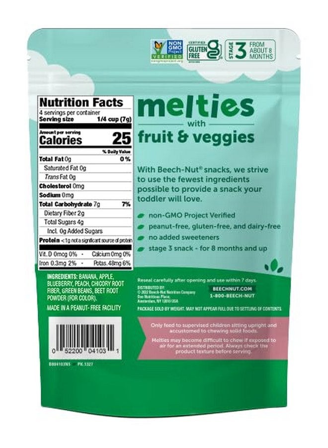 Beech-Nut Melties Baby & Toddler Snack Melts, Banana Blueberry Green Bean, 1 oz (7 Pack) - Image 2