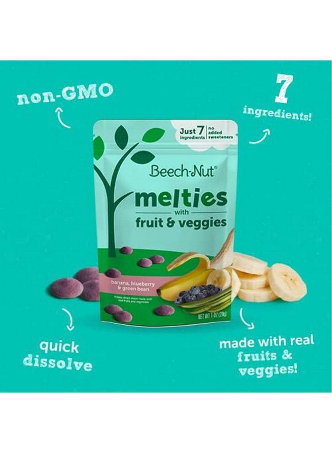 Beech-Nut Melties Baby & Toddler Snack Melts, Banana Blueberry Green Bean, 1 oz (7 Pack) - Image 3
