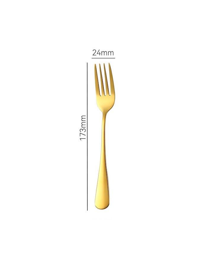 Thick Steak Knife Stainless Steel Tableware Home Beef Steak Knife Gold