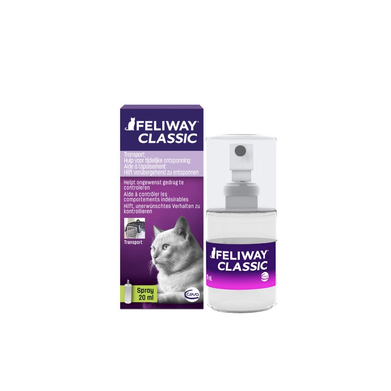 FELIWAY Classic Cat Calming Pheromone Travel Spray (20 mL) - Image 1