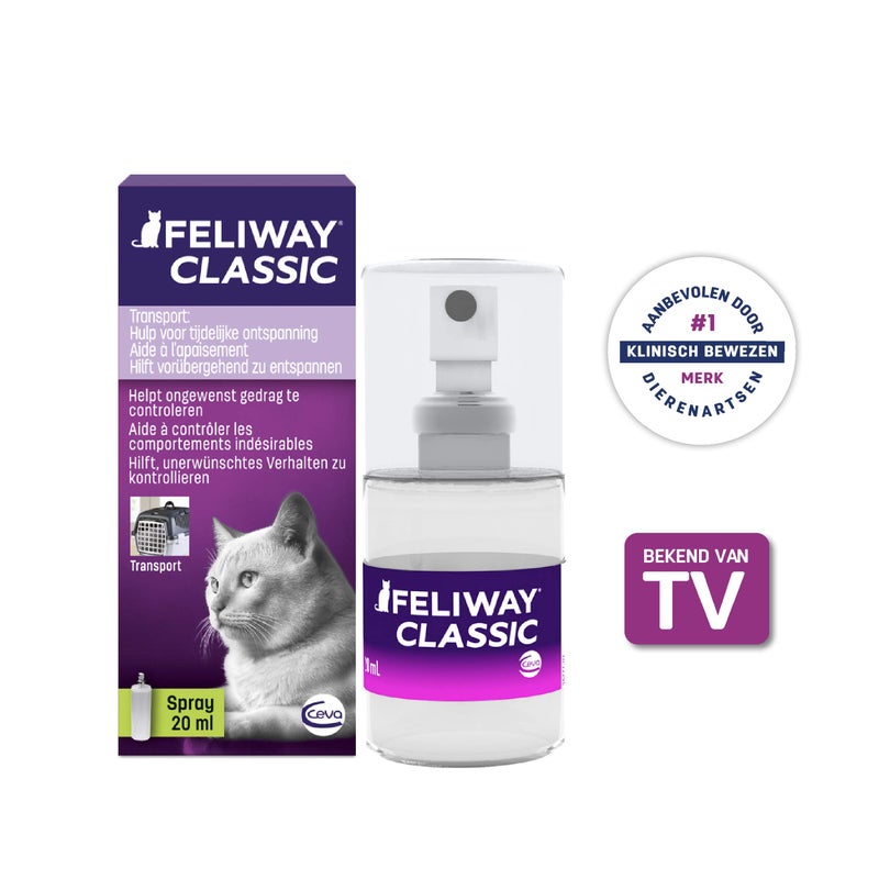 FELIWAY Classic Cat Calming Pheromone Travel Spray (20 mL) - Image 2