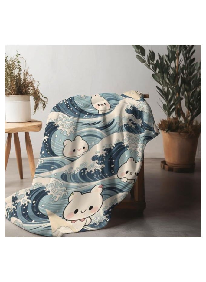 عام بطانية رقيقة من الفانيلا (دافئة ومريحة، ومناسبة للنوم واستخدام الألعاب وإزالة الغبار ومقاومة للرمل) 150 سم * 200 سم - 506 - Image 4