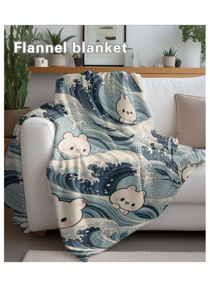 عام بطانية رقيقة من الفانيلا (دافئة ومريحة، ومناسبة للنوم واستخدام الألعاب وإزالة الغبار ومقاومة للرمل) 150 سم * 200 سم - 506 - Image 5