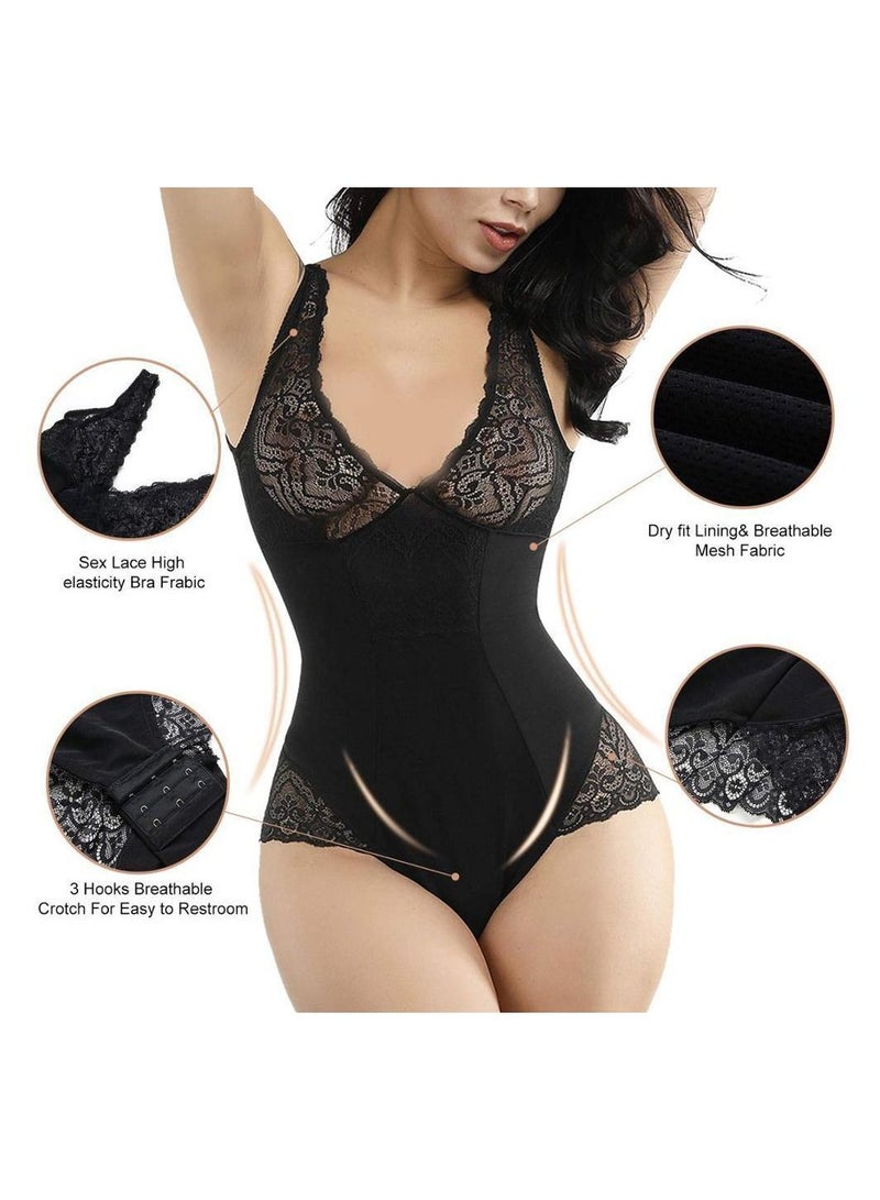 Dee trimmer Women’s Lace Patchwork Bodysuit Shapewear | Slimming Body Shaper | Waist Trainer | Corrective Tummy Control Underwear for a Perfect Silhouette - Image 2