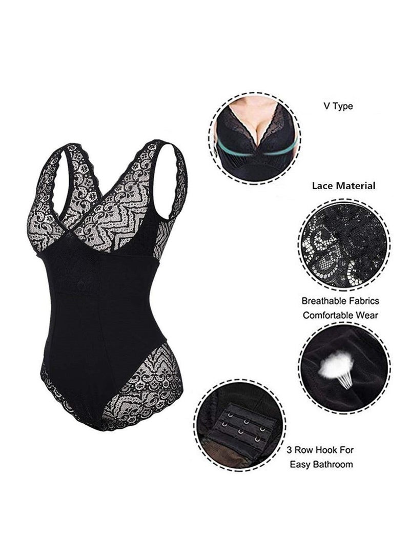 Dee trimmer Women’s Lace Patchwork Bodysuit Shapewear | Slimming Body Shaper | Waist Trainer | Corrective Tummy Control Underwear for a Perfect Silhouette - Image 3