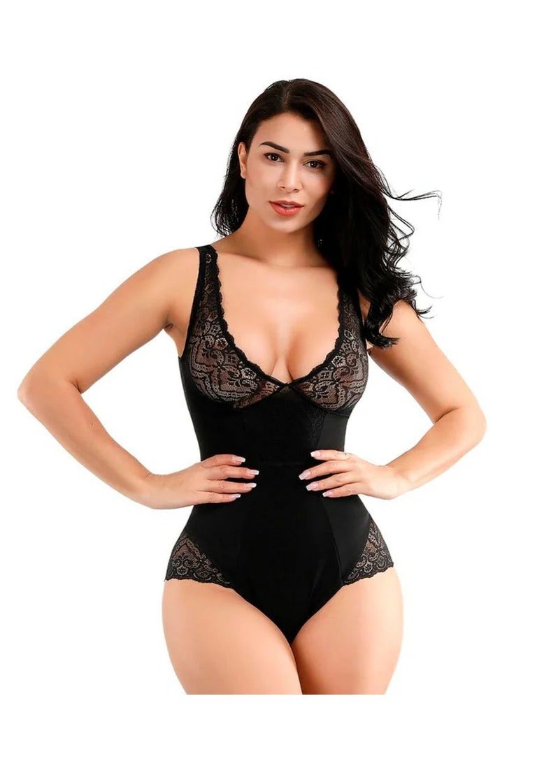 Dee trimmer Women’s Lace Patchwork Bodysuit Shapewear | Slimming Body Shaper | Waist Trainer | Corrective Tummy Control Underwear for a Perfect Silhouette - Image 4