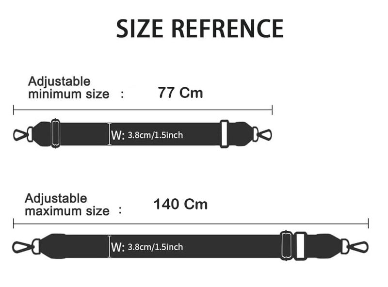Styzere Adjustable Purse Strap Replacement for Women, 1.5" Wide Crossbody Shoulder Bag Strap, Boho Handbag (Design D) - Image 2