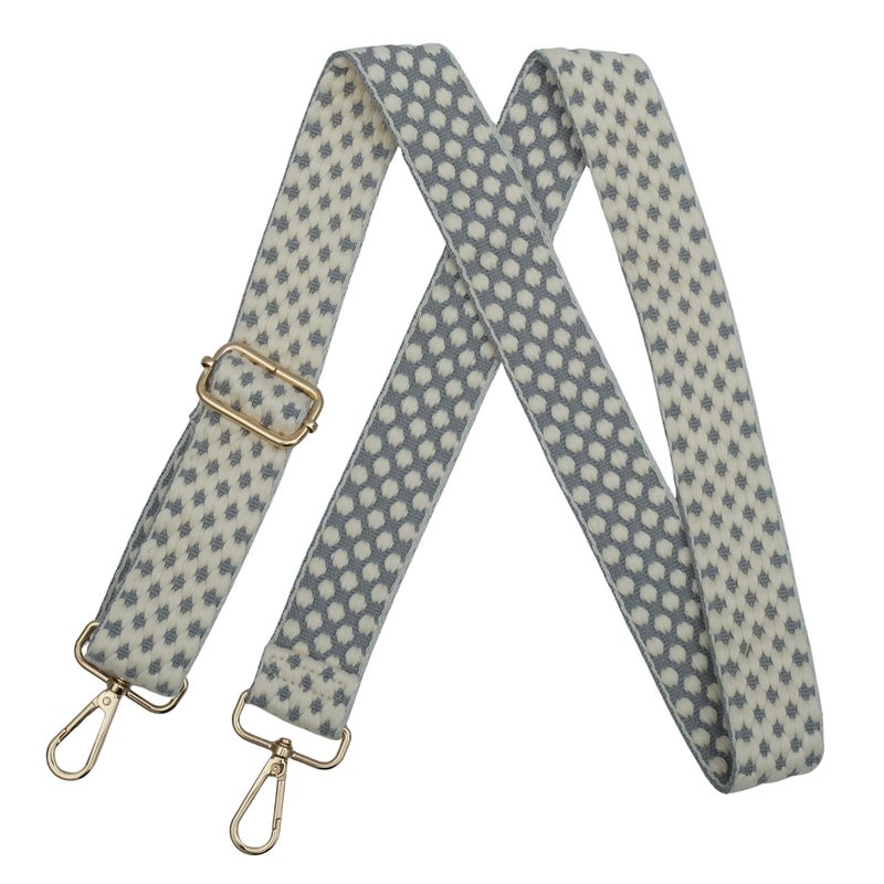 Styzere Adjustable Purse Strap Replacement for Women, 1.5" Wide Crossbody Shoulder Bag Strap, Boho Handbag (Design D) - Image 1