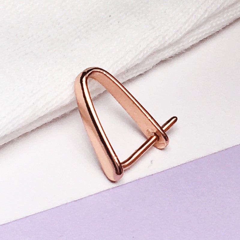 Small Ping An Buckle Pendant Buckle Head S925 Sterling Silver Clip Thickened Beeswax Buckle Universal Silver Buckle Head Simple Pendant Buckle - Image 1