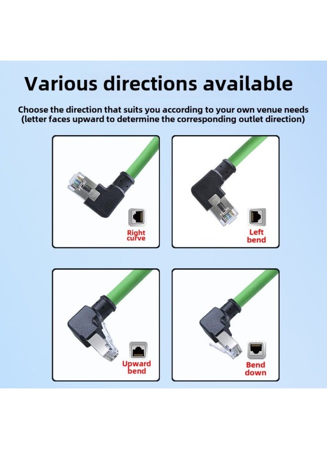 Generic Super Six Elbow Gigabit Industrial Camera Profinet Servo EtherCAT High Soft Drag Chain Network Cable Router-Line Length:3 M  - Image 4