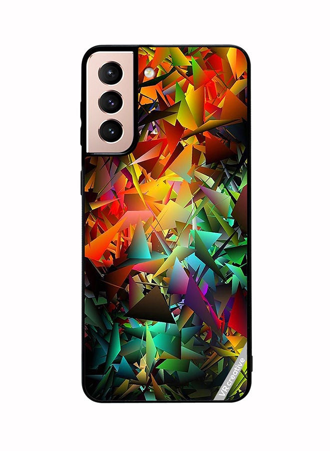 VR CREATIVE Protective Case Cover For Samsung Galaxy S21 5G Abstract Design Multicolour - Image 1