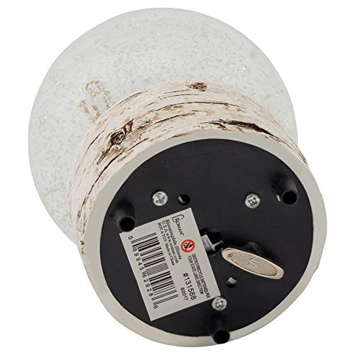 Roman White Wash Wood Black Bear 5.5 inch Resin Decorative Snow Globe - Image 4