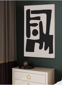 LOWHA Framed Canvas Wall Art Stretched Over Wooden Frame with Abstract Painting  - Image 3